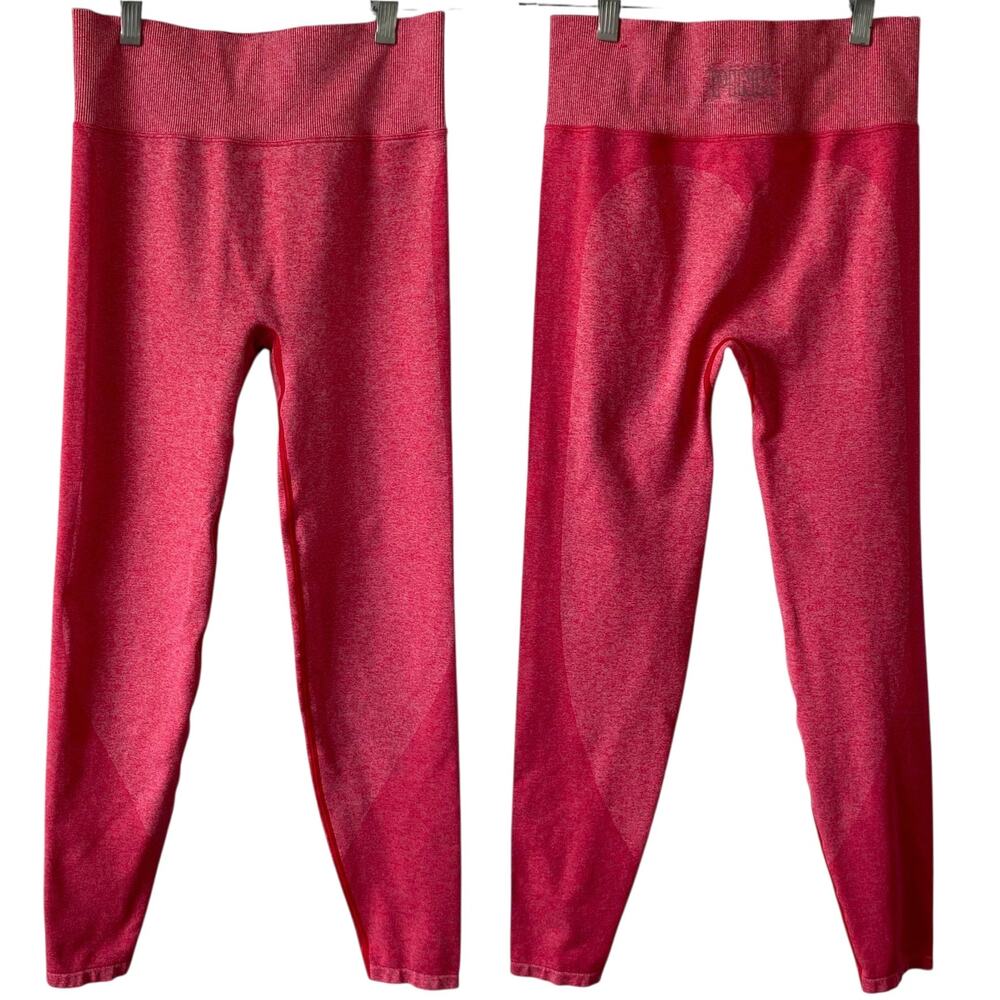 LIGHT FLAW PINK Victoria's Secret Seamless High Waist Leggings Hot Pink Medium